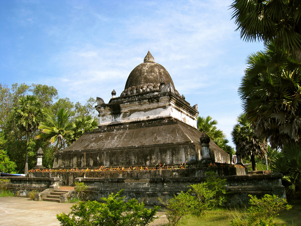 The shape of lotus flower of Wat Visoun 