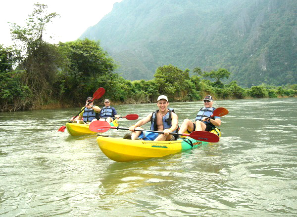 River in Vang Vieng