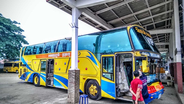 Vip bus in Luang Prabang