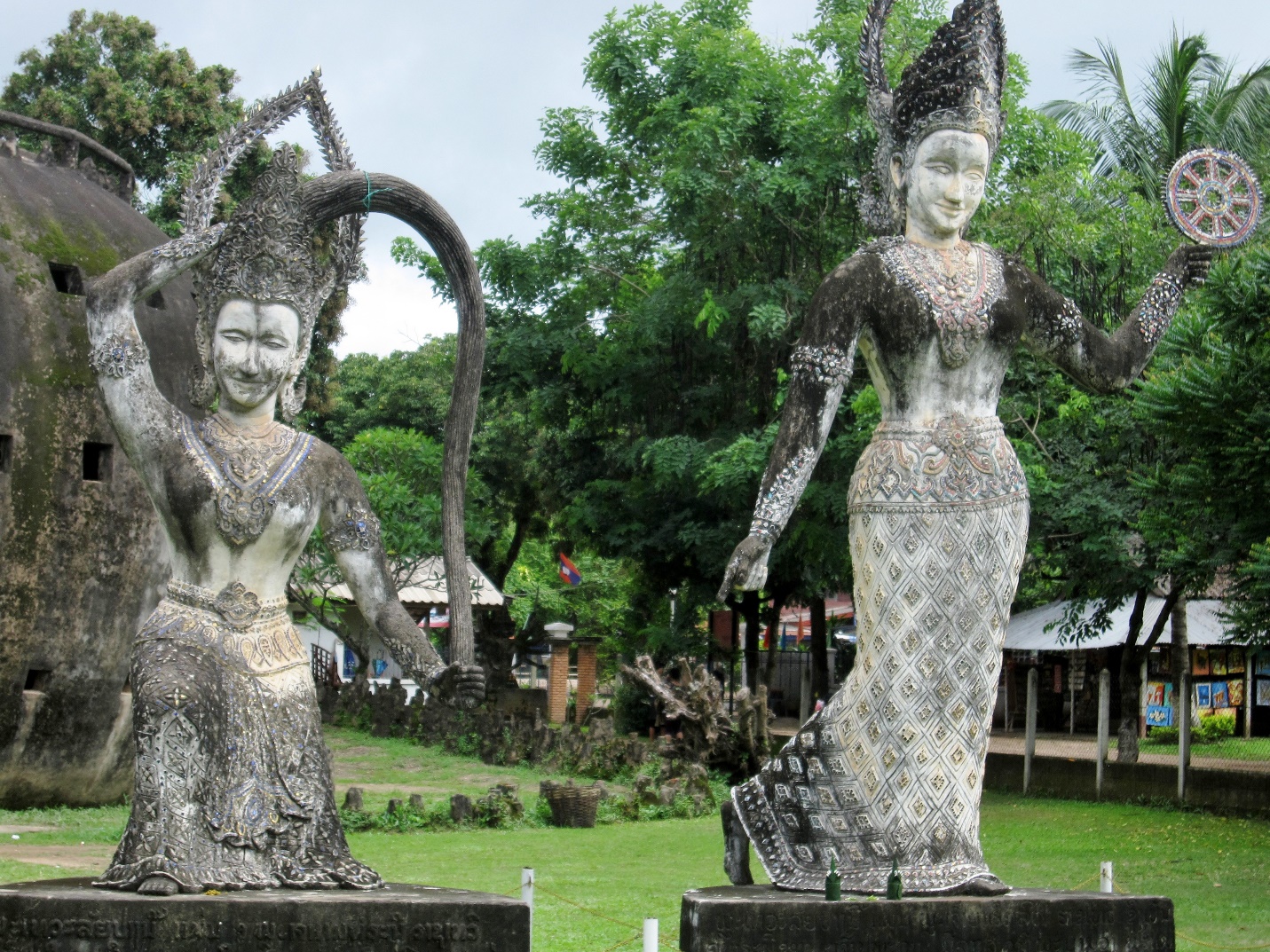 Visiting Buddha Park, you will have chance to see many strange statues