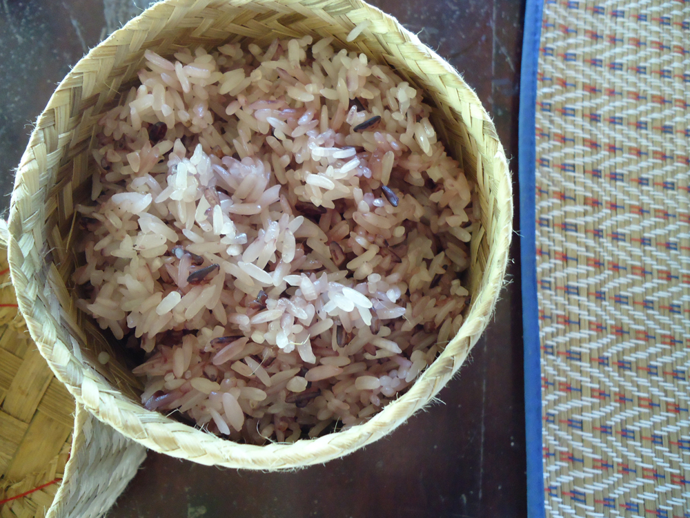 The popular food, Sticky Rice in Laos