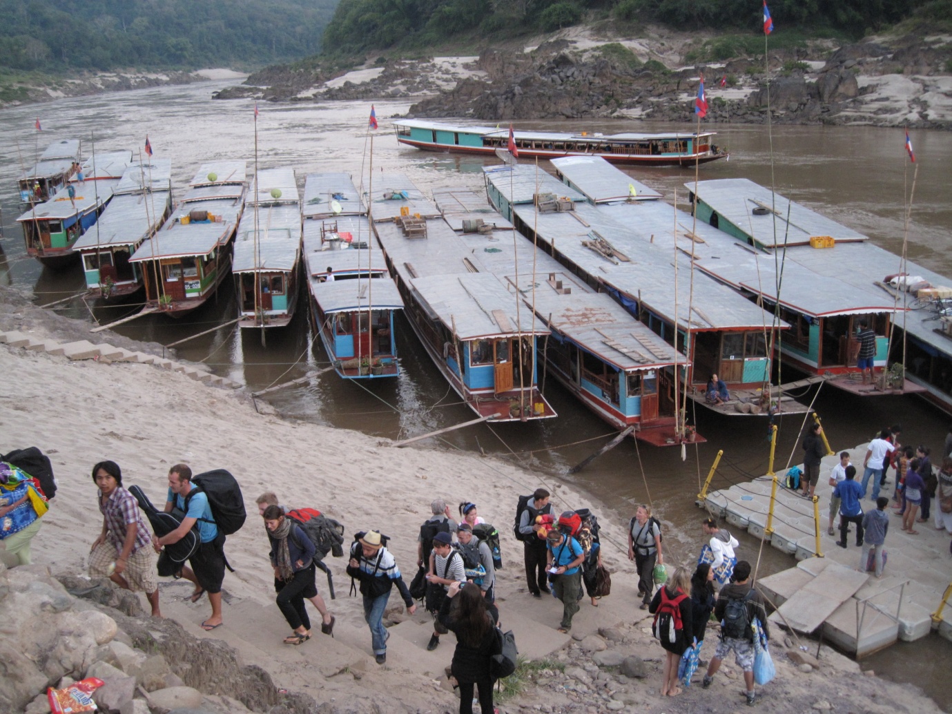 Slow boat from Huay Xai to Luang Prabang