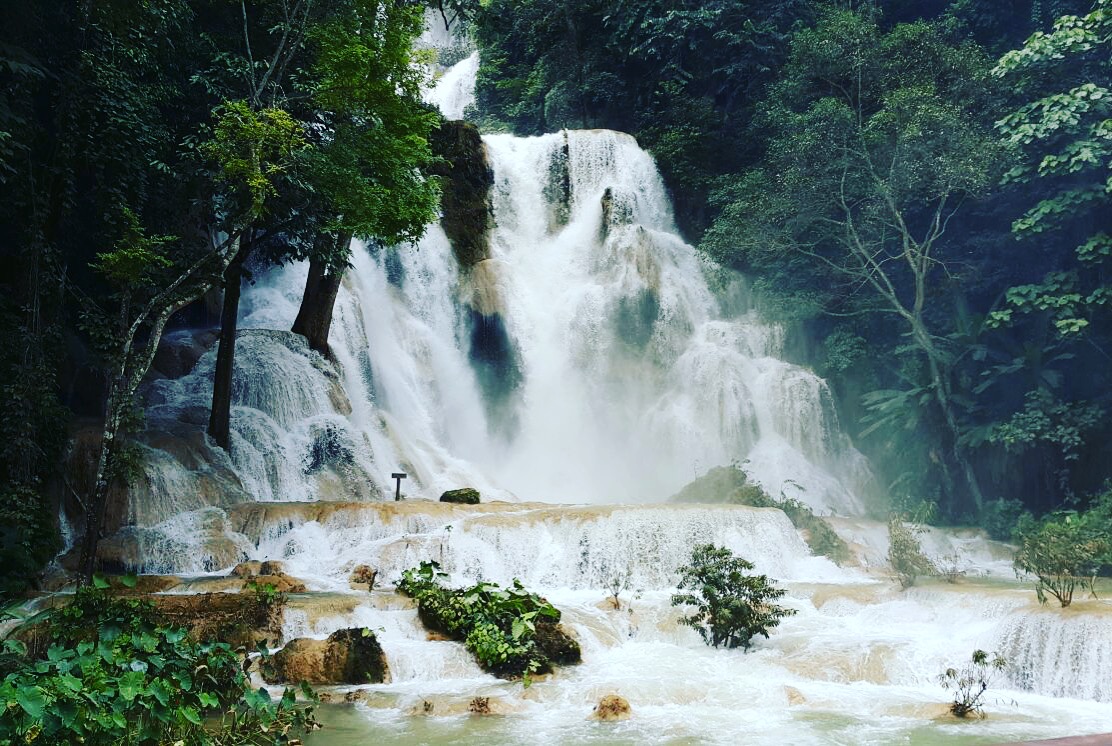 Kuang Si waterfall is an ideal destination in Laos