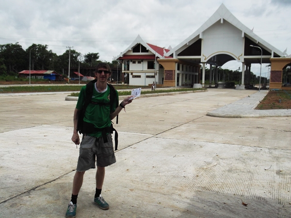 Enter Laos from Cambodia