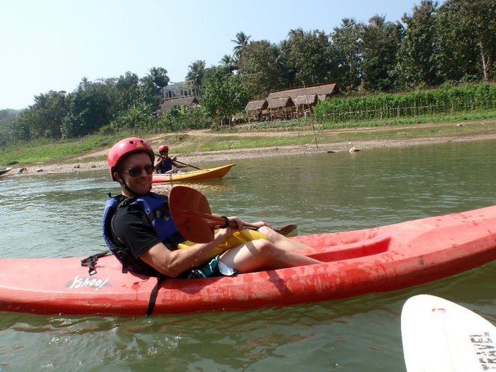 Kayaking on Nam Khan river