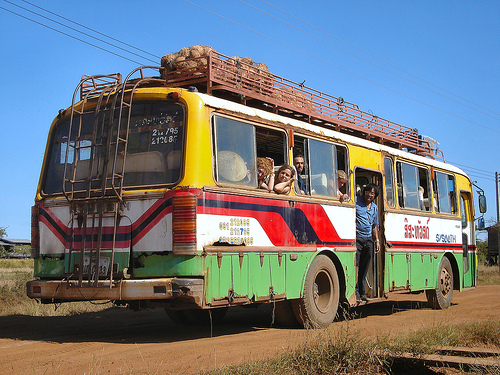 This old bus is full