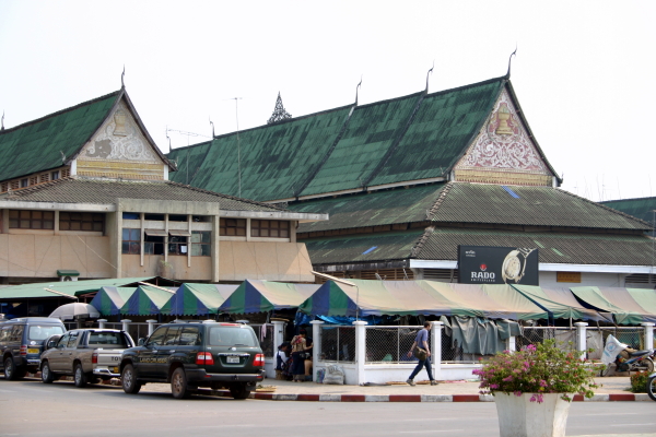 Talat Sao morning market in Vientiane 