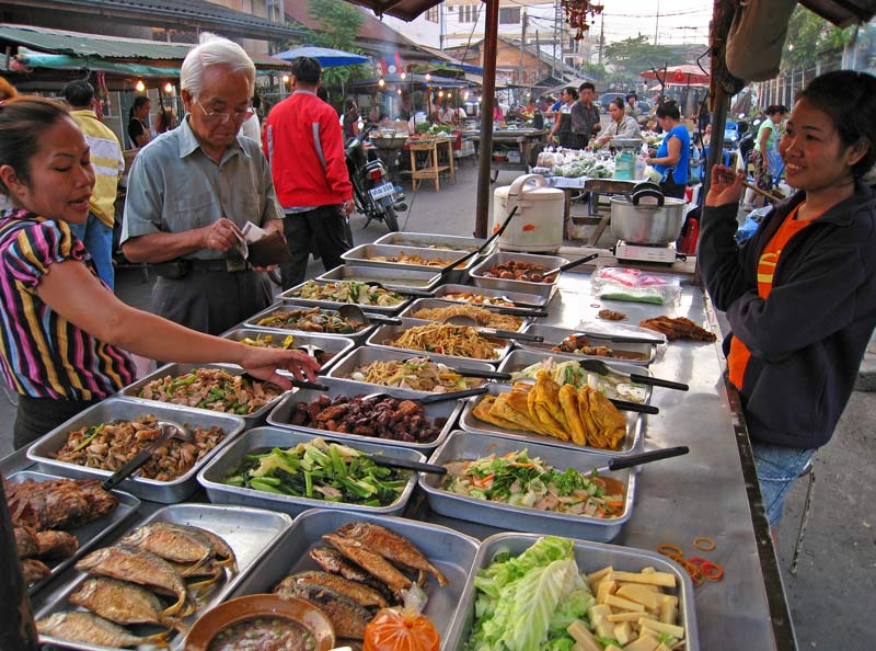 Local food in Vientiane